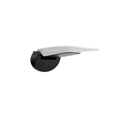 MECCA CARE SHOWER SEAT 400&times;330MM MATTE BLACK