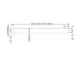 SQUARE CEILING ARM 450MM LENGTH MATTE BLACK