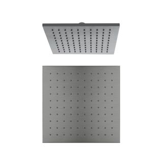 250MM SQUARE SHOWER HEAD GUN METAL