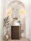 Havana Fluted 600mm Sable Walnut Floorstanding Curve Vanity