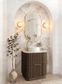 Havana Fluted 750mm Sable Walnut Floorstanding Curve Vanity