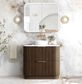 Havana Fluted 900mm Sable Walnut Floorstanding Curve Vanity