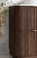 Havana Fluted 1200mm Sable Walnut Floorstanding Curve Vanity