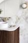 Havana Fluted 1500mm Sable Walnut Floorstanding Curve Vanity