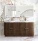 Havana Fluted 1800mm Sable Walnut Floorstanding Curve Vanity