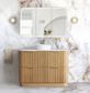 Havana Fluted 1200mm Woodland Oak Floorstanding Curve Vanity