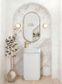 Maxi Space Saver Matte White Curved Floor Standing Vanity