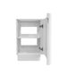 Maxi Space Saver Matte White Curved Floor Standing Vanity