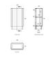 Maxi Space Saver Matte White Curved Floor Standing Vanity