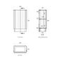 Maxi Space Saver Sable Walnut Curved Floor Standing Vanity