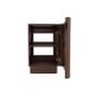 Maxi Space Saver Sable Walnut Curved Floor Standing Vanity