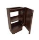 Maxi Space Saver Sable Walnut Curved Floor Standing Vanity