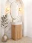 Maxi Space Saver Woodland Oak Curved Floor Standing Vanity