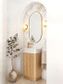 Maxi Space Saver Woodland Oak Curved Floor Standing Vanity