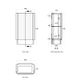 Maxi Space Saver Woodland Oak Curved Floor Standing Vanity