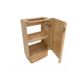 Maxi Space Saver Woodland Oak Curved Floor Standing Vanity