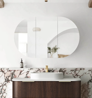 Bondi 1200x750 Sable Walnut Shaving Cabinet