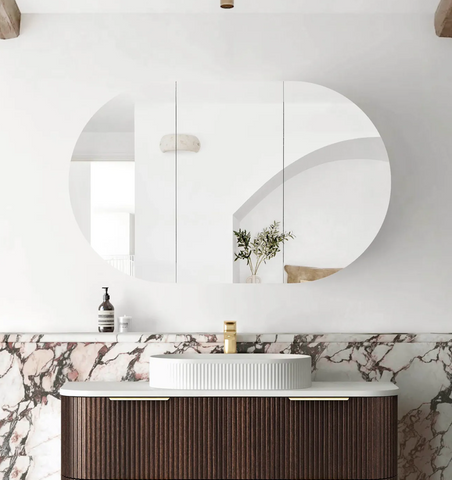 Bondi 1200x750 Sable Walnut Shaving Cabinet