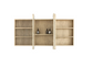 Newport 1500x750 Natural Oak Shaving Cabinet