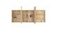 Newport 1800x750 Natural Oak Shaving Cabinet