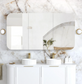 Newport 1500x750 White Shaving Cabinet