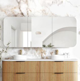 Newport 1800x750 Woodland Oak Shaving Cabinet