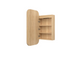 LED Newport 900(H)x450(W) Woodland Oak Shaving Cabinet - Premium Edition
