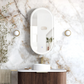 LED Noosa 900x450 Sable Walnut Shaving Cabinet - Premium Edition