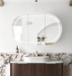 LED Bondi 1200x750 Sable Walnut Shaving Cabinet - Premium Edition