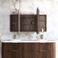 LED Bondi 1800x900 Sable Walnut Shaving Cabinet - Premium Edition