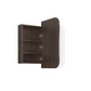 LED Newport 900(W)x750(H) Sable Walnut Shaving Cabinet - Premium Edition