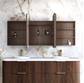 LED Newport 1800(W)x750(H) Sable Walnut Shaving Cabinet - Premium Edition