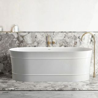 Attica Bondi 1700 Gloss White Bath with Overflow