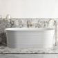 Attica Bondi 1700 Gloss White Bath with Overflow