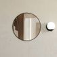 London 700mm Black Metal Frame Tuffi Mirror