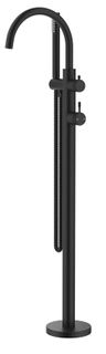Mica Black Fluted Freestanding B/Spout W/Hpiece TRIM KIT ONLY