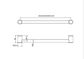 MECCA CARE 32MM GRAB RAIL 450MM BRUSHED BRONZE