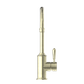 YORK KITCHEN MIXER GOOSENECK SPOUT WITH METAL LEVER AGED BRASS