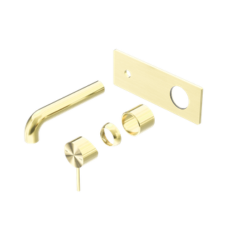 MECCA WALL BASIN/BATH MIXER 120MM TRIM KITS ONLY BRUSHED GOLD