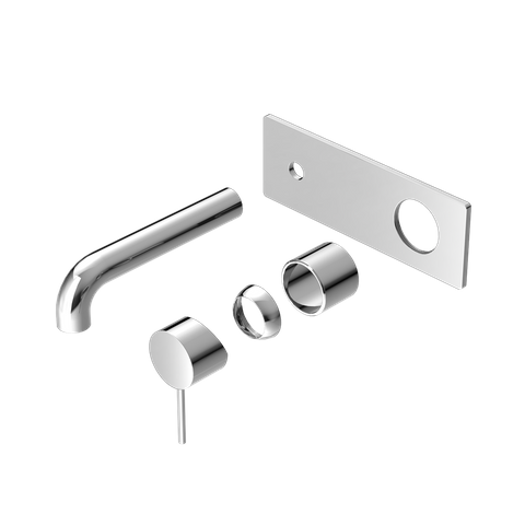 MECCA WALL BASIN/BATH MIXER 185MM TRIM KITS ONLY CHROME