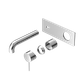 MECCA WALL BASIN/BATH MIXER 185MM TRIM KITS ONLY CHROME