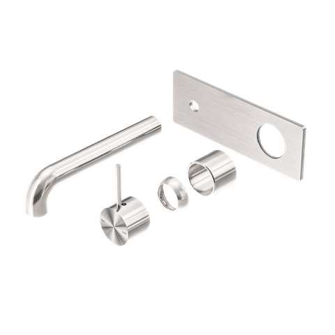 MECCA WALL BASIN/BATH MIXER HANDLE UP 160MM TRIM KITS ONLY BRUSHED NICKEL