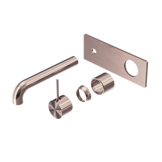 MECCA WALL BASIN/BATH MIXER HANDLE UP 160MM TRIM KITS ONLY BRUSHED BRONZE