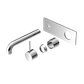 MECCA WALL BASIN/BATH MIXER HANDLE UP 185MM TRIM KITS ONLY CHROME