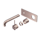 MECCA WALL BASIN/BATH MIXER HANDLE UP 185MM TRIM KITS ONLY BRUSHED BRONZE