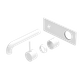 MECCA WALL BASIN/BATH MIXER HANDLE UP 230MM TRIM KITS ONLY MATTE WHITE