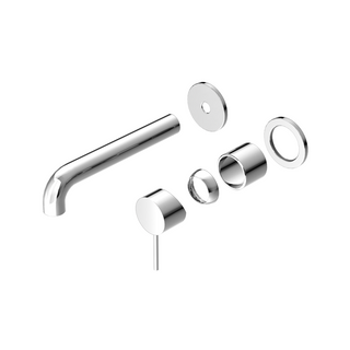MECCA WALL BASIN/BATH MIXER SEPARATE BACK PLATE 160MM TRIM KITS ONLY CHROME