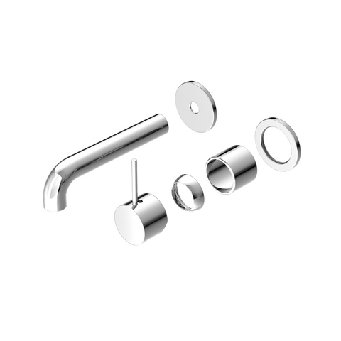MECCA WALL BASIN/BATH MIXER SEPARATE BACK PLATE HANDLE UP 185MM TRIM KITS ONLY C