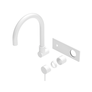 MECCA WALL BASIN/BATH MIXER SWIVEL SPOUT TRIM KITS ONLY MATTE WHITE