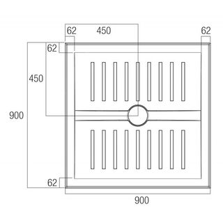 Access 900x900 Anti Skid Base Cent Out